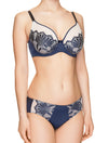 Lauma, Blue Mid Waist Panties, On Model Front, 53H50