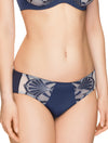 Lauma, Blue Mid Waist Panties, On Model Front, 53H50