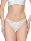 Lauma, White Thong Panties, On Model Front, 54J61