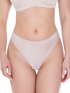 Lauma, Beige Hi-Cut Panties, On Model Front, 55K52