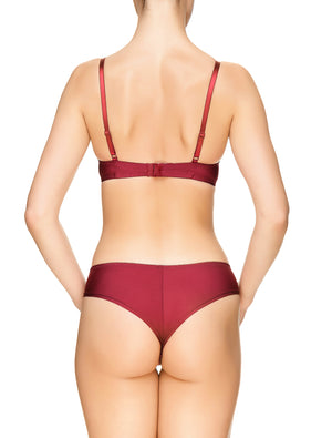 Lauma, Dark Red String Panties, On Model Back, 61J60