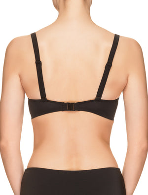 Lauma, Black Swimwear Bikini Top, On Model Back, 62H20