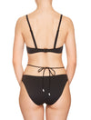 Lauma, Black Swimwear Bikini Top, On Model Back, 62H35