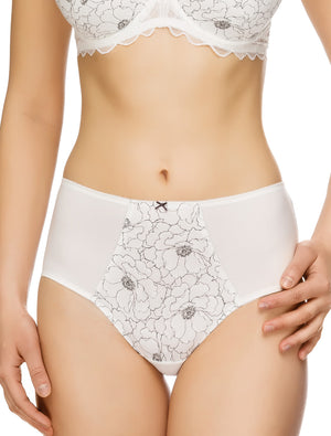 Lauma, Ivory High Waist Panties, On Model Front, 64G51 