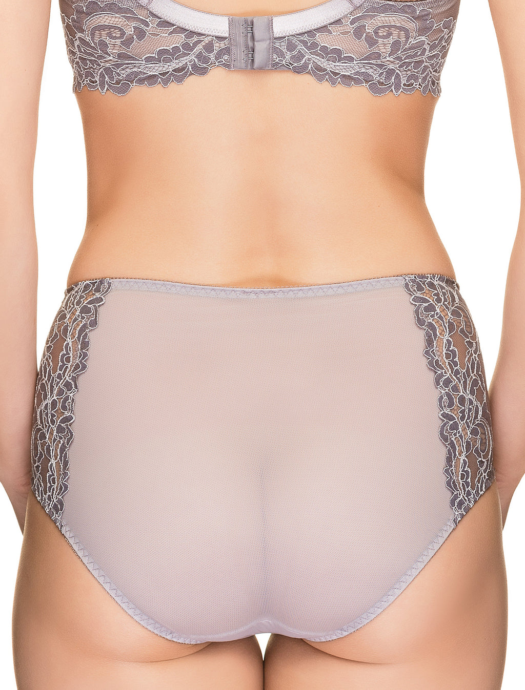 Lauma, Grey High Waist Panties , On Model Back, 64H51