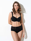 Lauma, Black High Waist Panties, On Model Front, 66A51