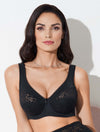 Lauma, Black Underwired Full Cup Bra, On Model Front, 66A22