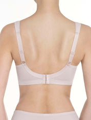 Lauma, Beige Underwired Full Cup Bra, On Model Back, 66A22