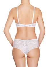 Lauma, White Moulded Push Up Bra, On Model Back, 66H37
