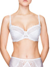 Lauma, White Underwired Half-padded Lace Bra, On Model Front, 66H40