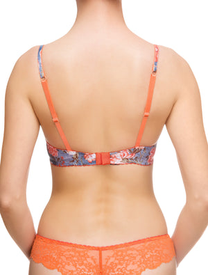 Lauma, Blue Push Up Bra, On Model Back, 69G10