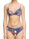 Lauma, Blue String Tanga Panties, On Model Front, 69G60