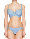 Lauma, Blue Lace String Tanga Panties, On Model Front, 69H61