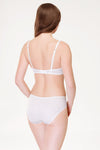 Lauma, White Mid Waist Panties, On Model Back, 70J52