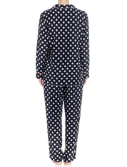 Lauma, Black Viscose Pyjama Pants, On Model Back, 72D51