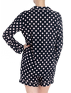 Lauma, Black Viscose Pyjama Top, On Model Back, 72D50