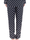 Lauma, Black Viscose Pyjama Pants, On Model Back, 72D51