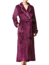 Lauma, Violet Soft Long Robe, On Model Front, 72D90