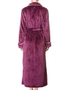 Lauma, Violet Soft Long Robe, On Model Back, 72D90