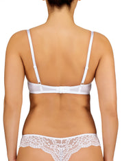Lauma, White Push Up Bra, On Model Back, 72F10