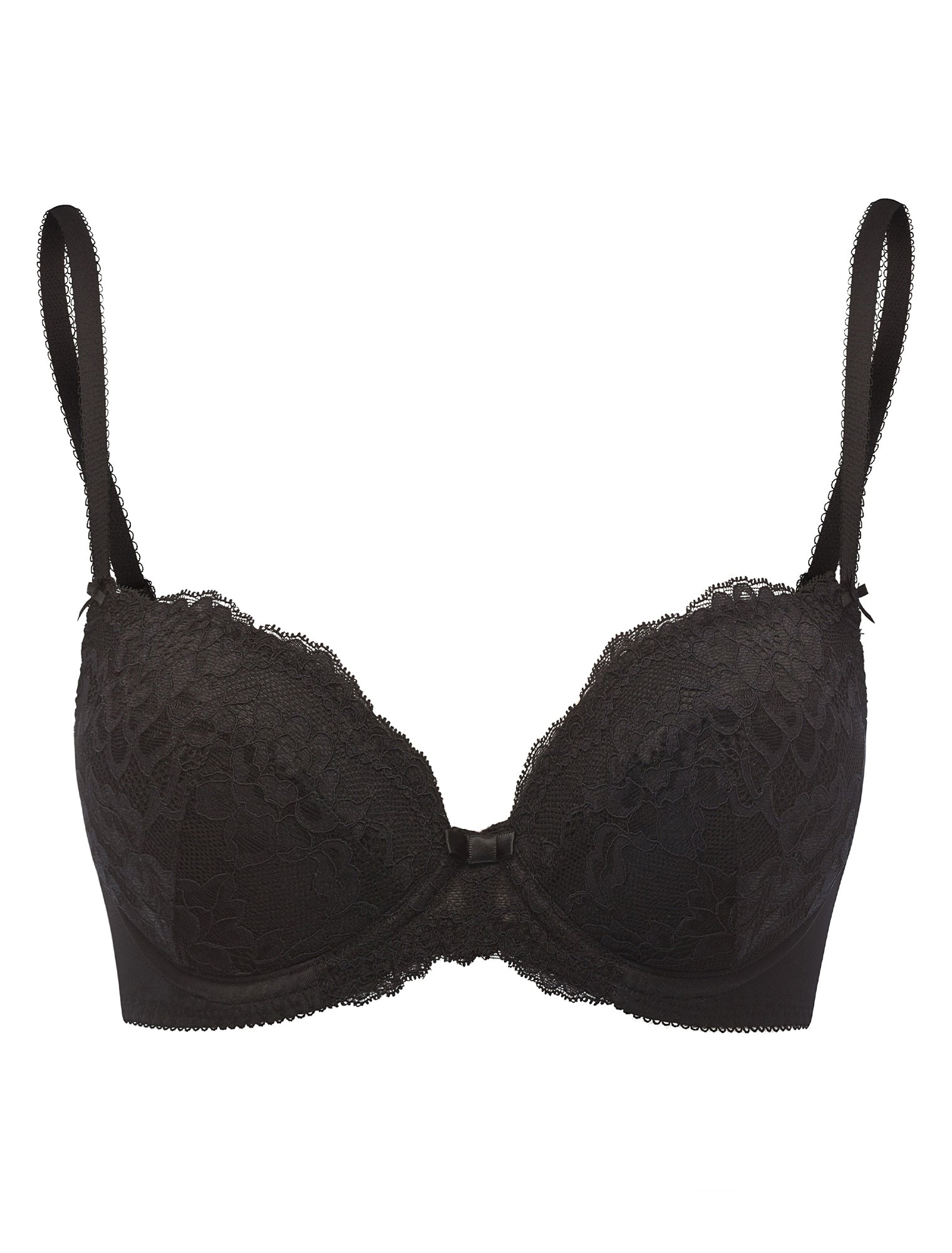 Lauma, Black Push Up Bra, On Model Front, 72F10