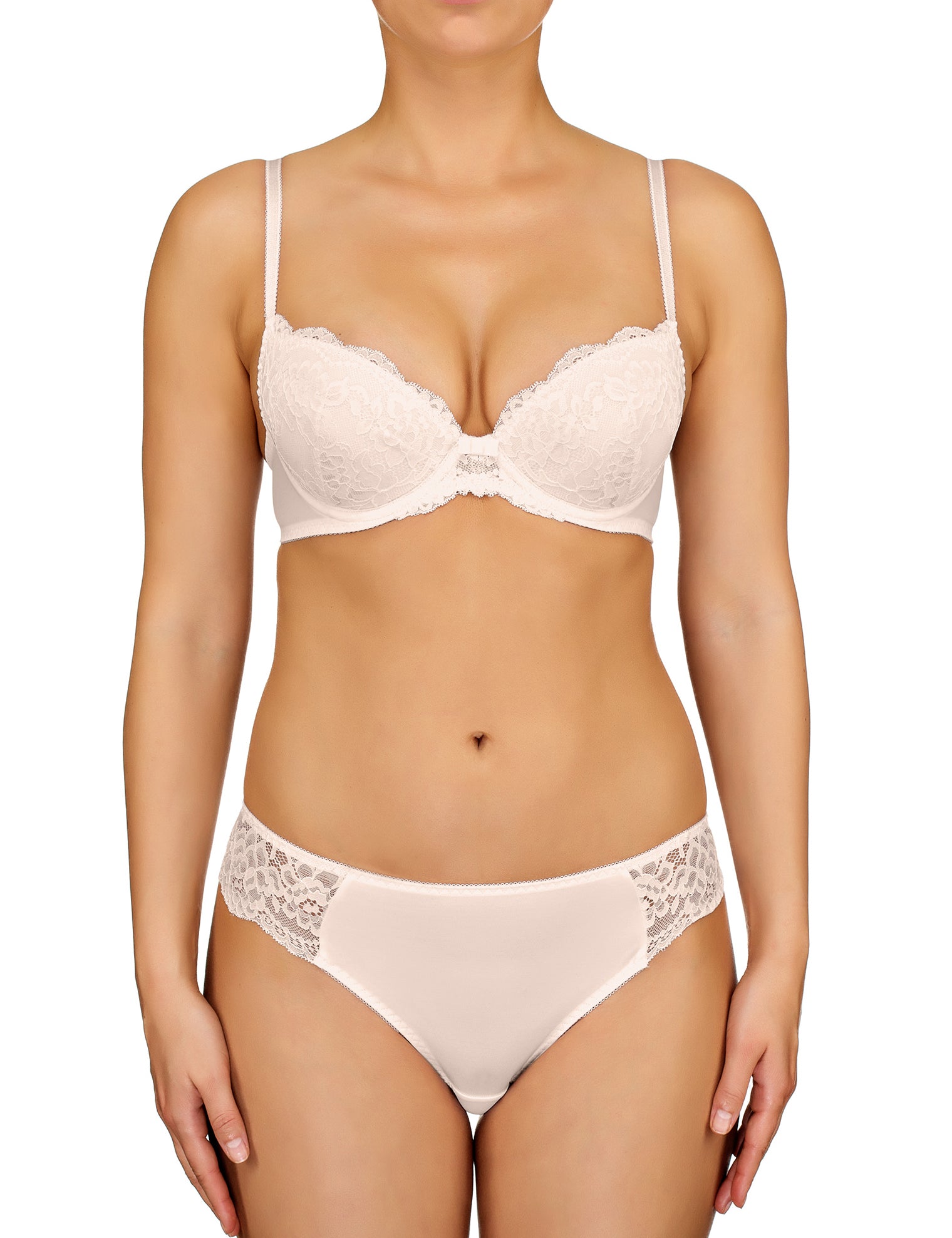 Lauma, Nude Push Up Bra, On Model Front, 72F10