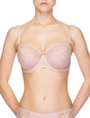 Lauma, Light Pink Non-padded Underwired Bra, On Model Front, 72F20