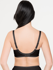Lauma, Black Non-padded Underwired Bra, On Model Back, 72F20