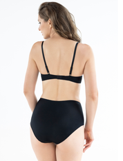 Lauma, Black Push-up Bra, On Model Back, 72F31