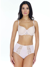 Lauma, Beige Underwired Spacer Cup Bra, On Model Front, 72F32