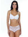 Lauma, White Underwired Spacer Cup Bra, On Model Front, 72F32