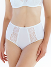 Lauma, White High Waist Panties, On Model Front, 72F51