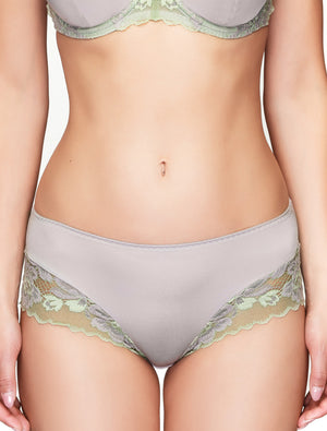 Lauma, Gray Mid Waist Panties, On Model Front, 73H52
