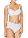 Lauma, White High Waist Cotton Panties, On Model Front, 15B58
