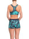 Lauma, Green Sports Shorts, On Model Back, 75E70