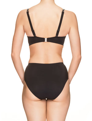 Lauma, Black Swimwear Bikini Top, On Model Back, 75H20