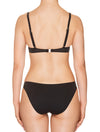 Lauma, Black Swimwear Bikini Top Push Up, On Model Back, 75H35