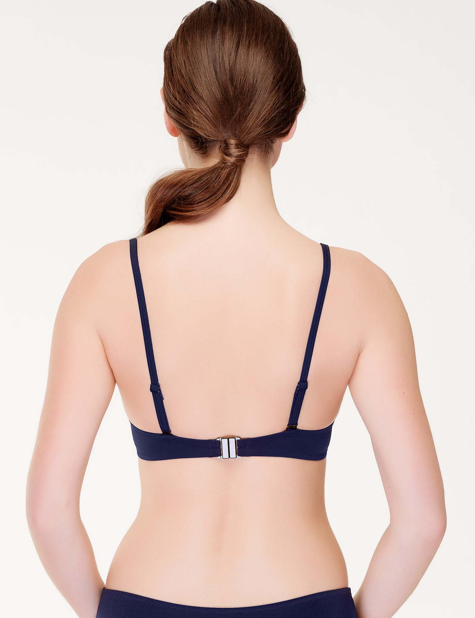 Lauma, Blue Push-up Bikini Bra, On Model Back, 75J35