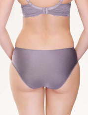 Lauma, Light Violet Mid Waist Panties, On Model Back, 79J52