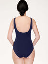 Lauma, Blue Body Shaping Swimsuit, On Model Back, 75J80