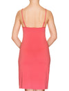 Lauma, Red Viscose Night Dress, On Model Back, 76H90