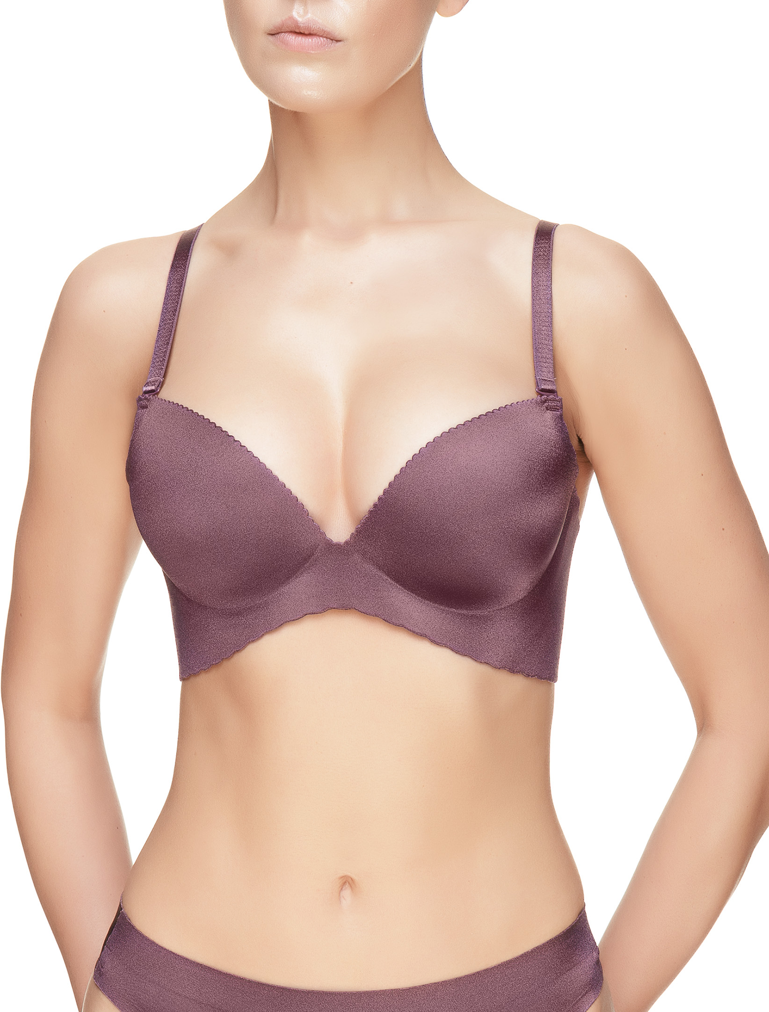 Invisible Seamless Wireless One Piece Push-Up T-Shirt Bra