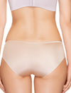Lauma, Nude Seamless Mid Waist Hipster Panties, On Model Back, 77D53
