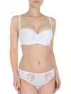 Lauma, White Mid Waist Panties, On Model Front, 77J50