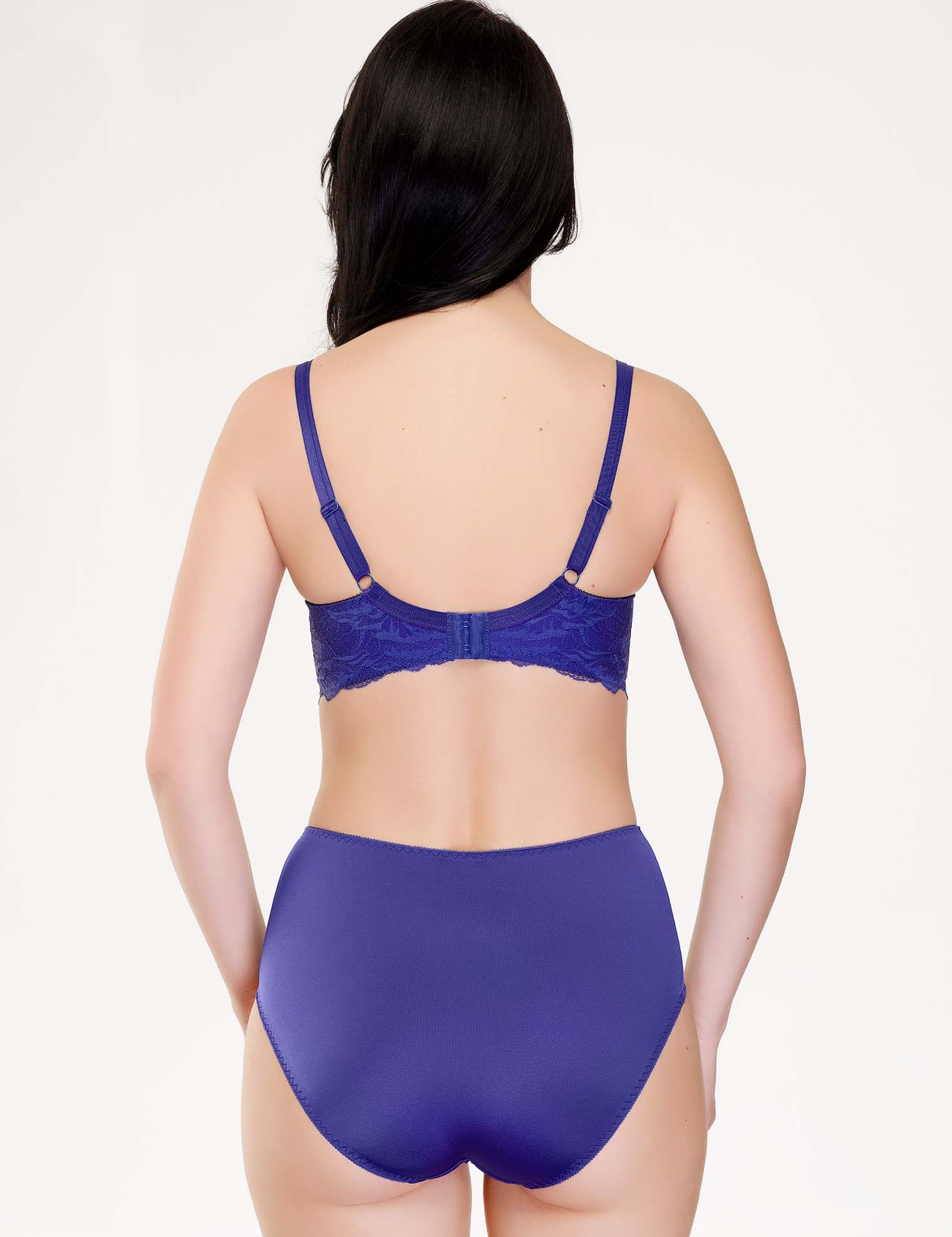 Lauma, Blue Half Padded Bra, On Model Back, 79J40