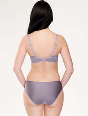 Lauma, Light Violet Mid Waist Panties, On Model Back, 79J52