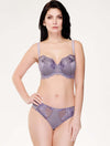 Lauma, Light Violet Mid Waist Panties, On Model Front, 79J52