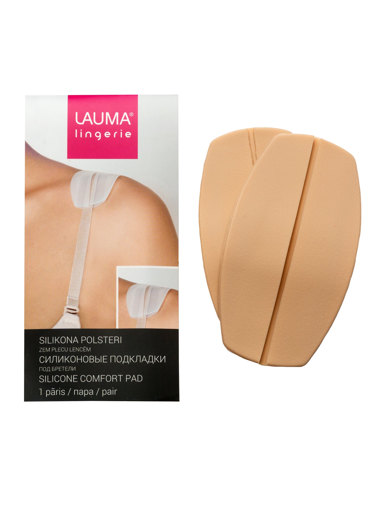 Lauma, Nude Beige Silicone Bra Shoulder Pads, 80D30