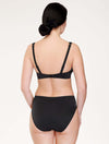 Lauma, Black High Waist Bikini Bottom, On Model Back, 91J51
