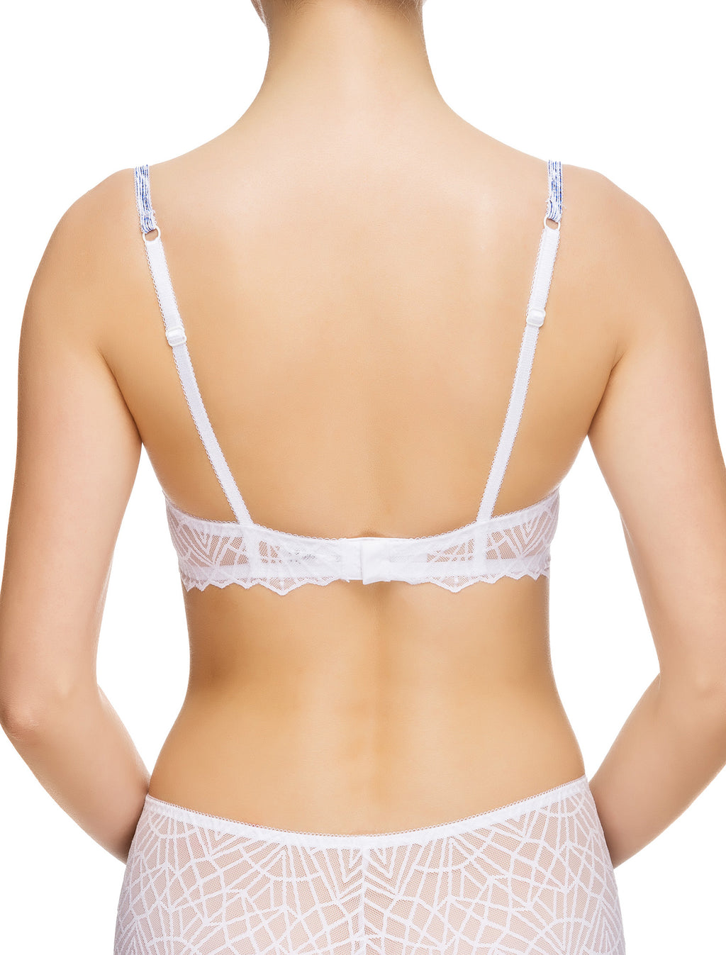 Lauma, White Push Up Bra, On Model Back, 82G10